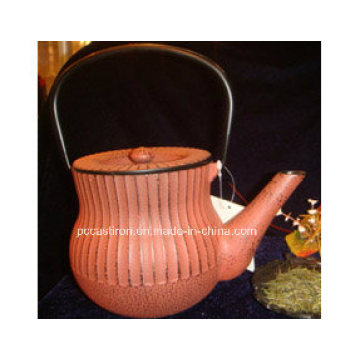 Traditional Painted Hot Sale Cast Iron Teapot with Cups Set